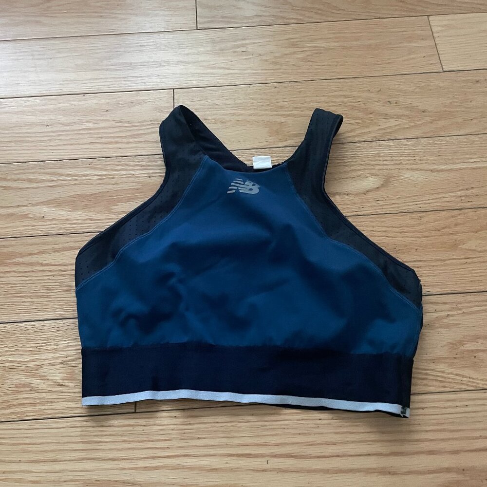 new balance high neck q speed sports bra